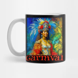 Vintage Brazilian Carnival Dancer Mug